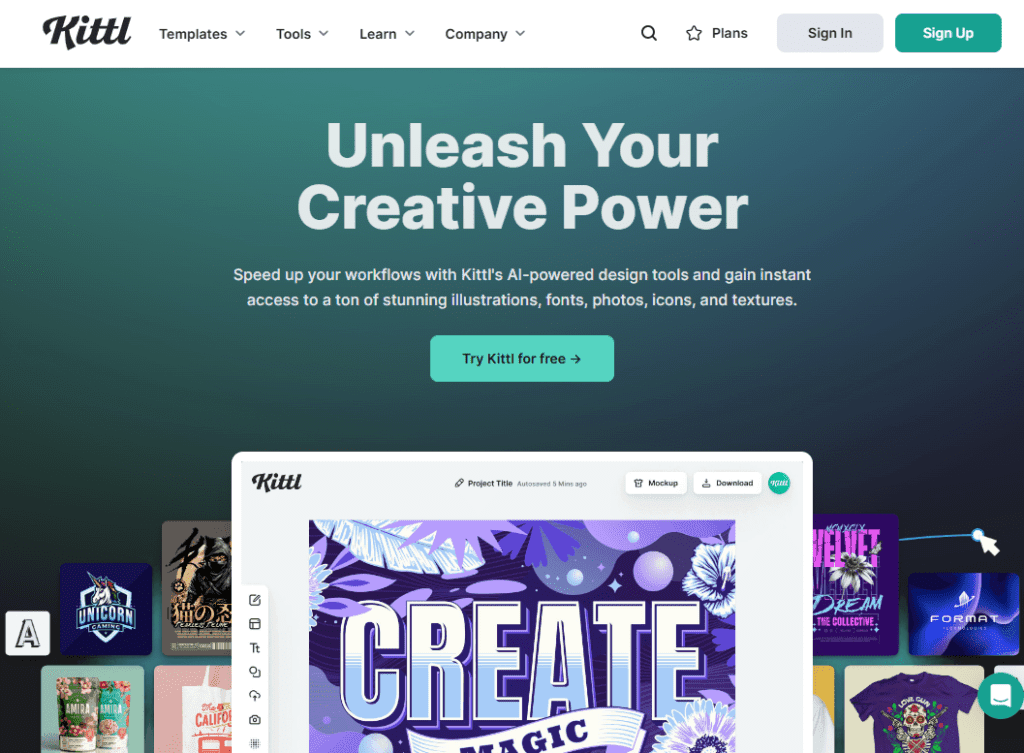 Kittl Online Grafikbearbeitung