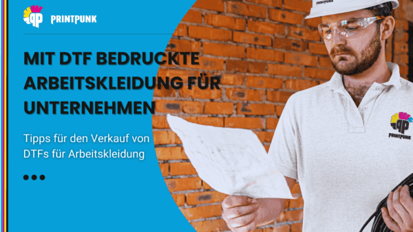 Mit DTF bedruckte Arbeitskleidung für Unternehmen