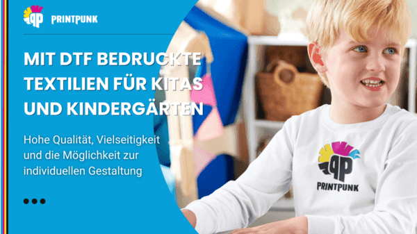 Mit DTF bedruckte Textilien für KITAs und Kindergärten
