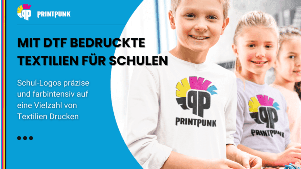 Mit DTF bedruckte Textilien für Schulen