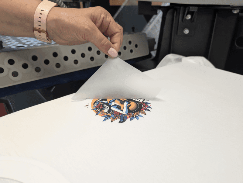 PrintPunk DTF Folie abziehen